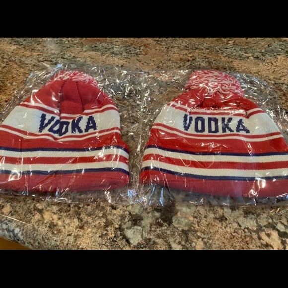 Two New SMITHWORKS VODKA Knit caps - Picture 2 of 5